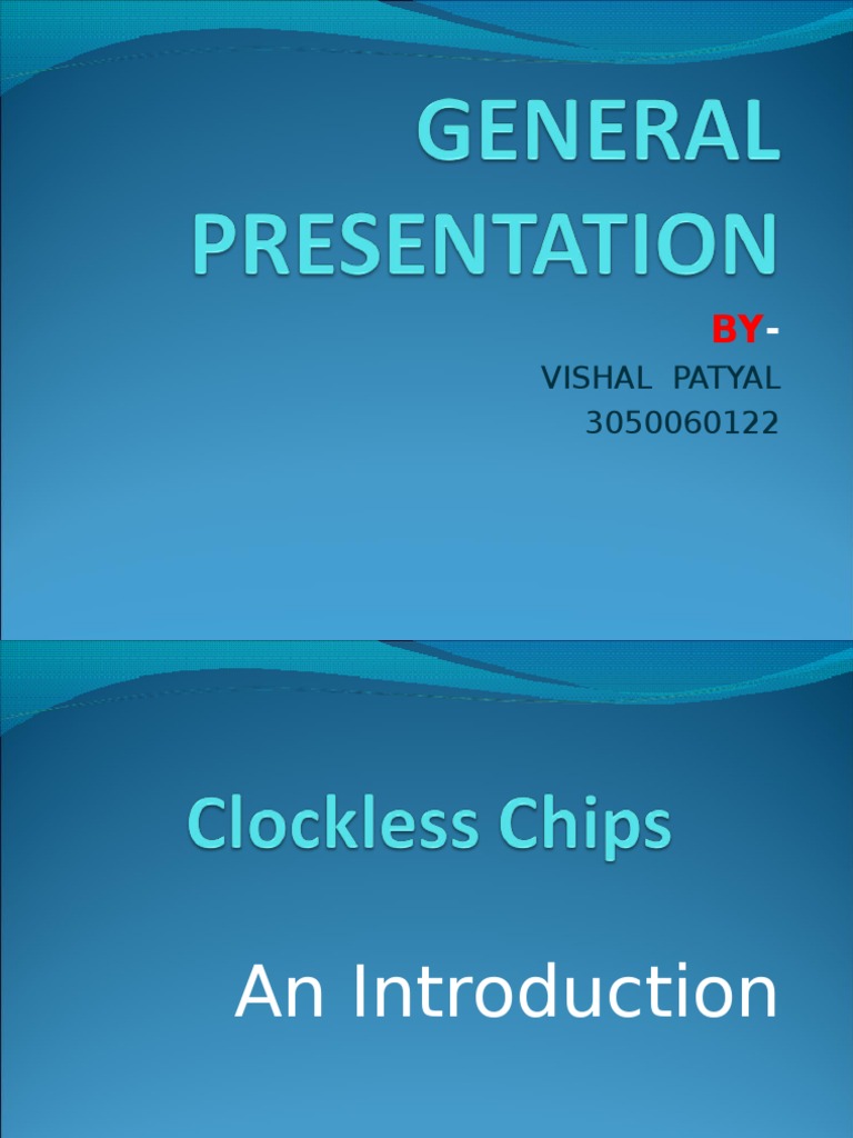 clockless chips